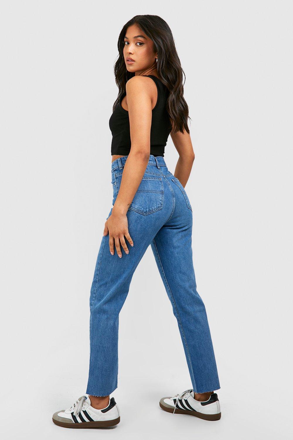 Raw hem sales petite jeans